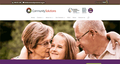 Desktop Screenshot of communitysolutions.org.au
