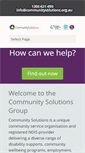 Mobile Screenshot of communitysolutions.org.au