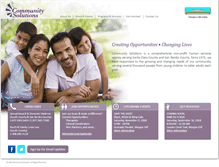 Tablet Screenshot of communitysolutions.org